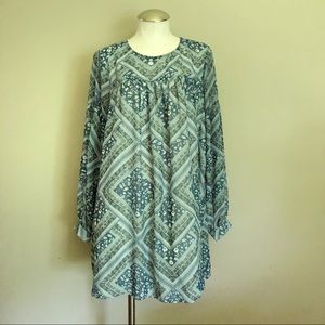 New ASOS Long Sleeve Handkerchief Peasant Dress